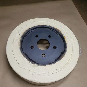 White Non-Marking Tire, 14x4.5x8