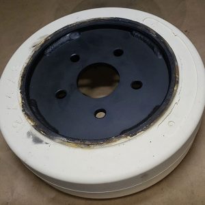 White Non-Marking Tire, 12x4x8