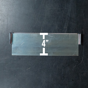 Standard Self-Dicing Blade (.094” thick) x 4" deep with 1" Tall Wings